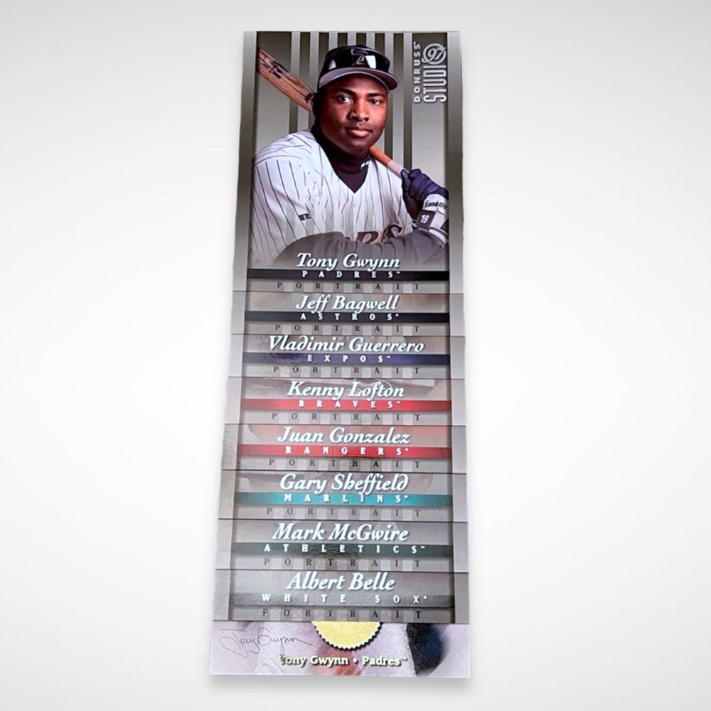 1997 Donruss Studio Baseball Card Portrait Collection | Oversized | MLB HOF